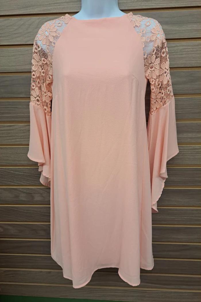 Pink Lace Arm 3/4 Sleeve