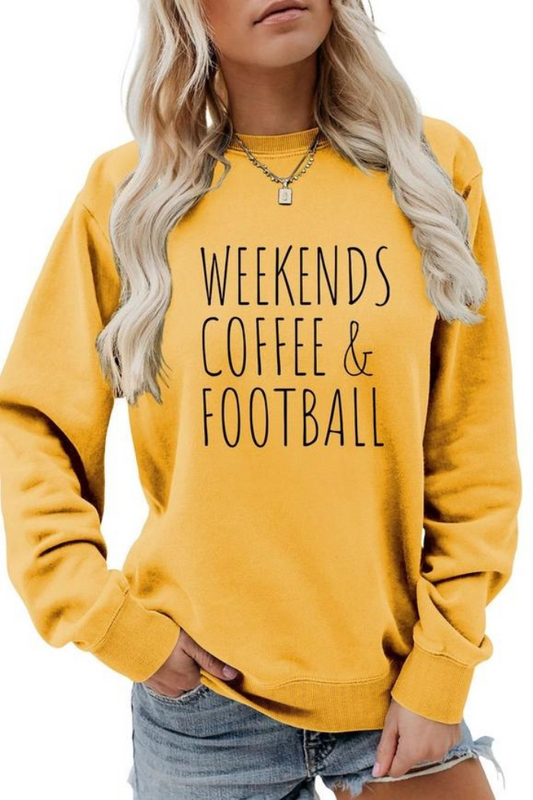 Women Football Game Day Printing Long Sleeve Tee