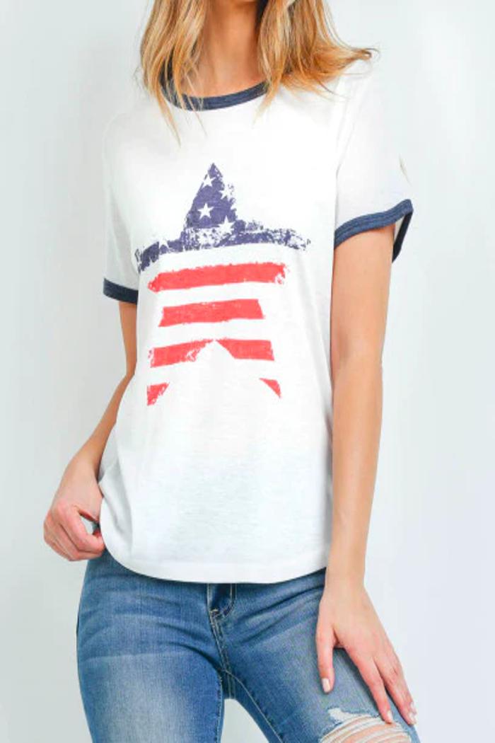 Patriotic Star Tee