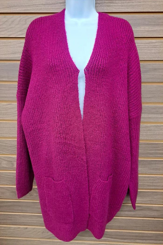 Open Cardigan Back Knitted Design