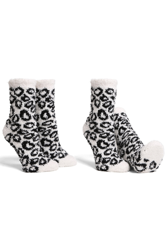 Leopard Patterned Luxury Soft Socks