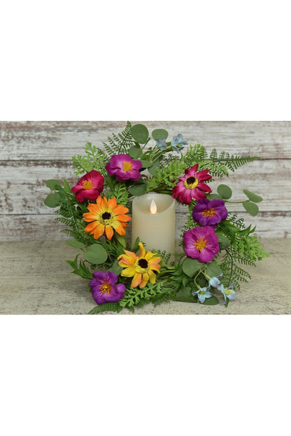 Mixed Daisy Candle Ring