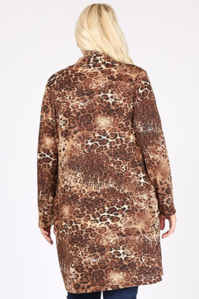 Leopard print cardigan