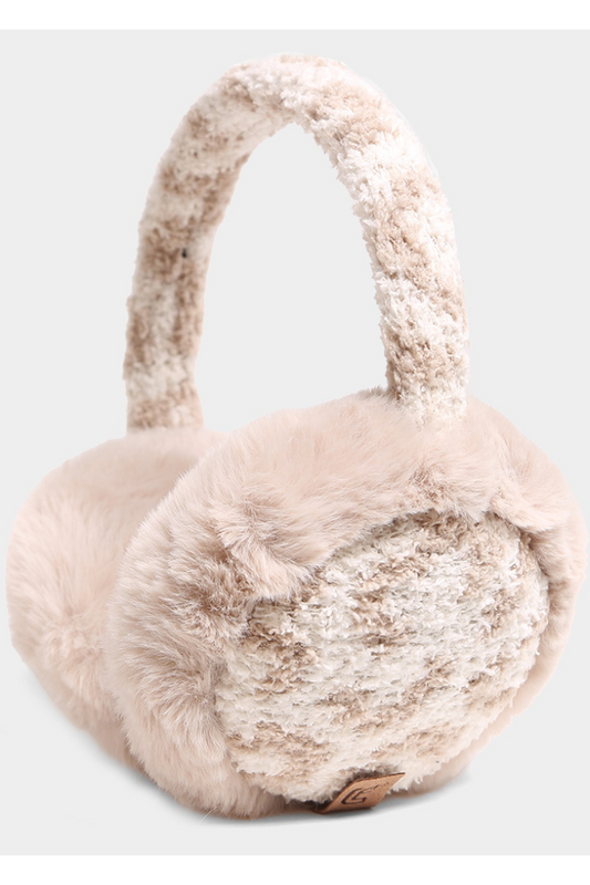 Leopard Print Fluffy Plush Earmuff