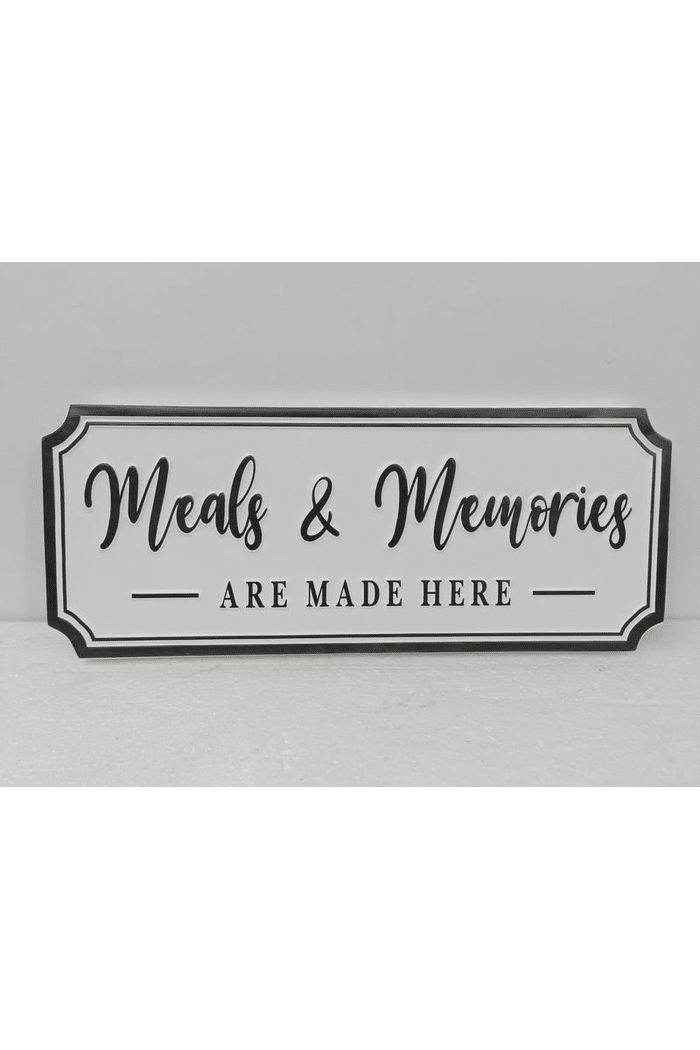 Meals & Memories Metal Sign