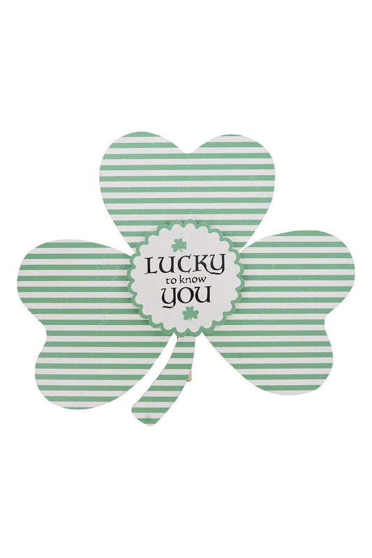 Lucky To Know You Shamrock Topper