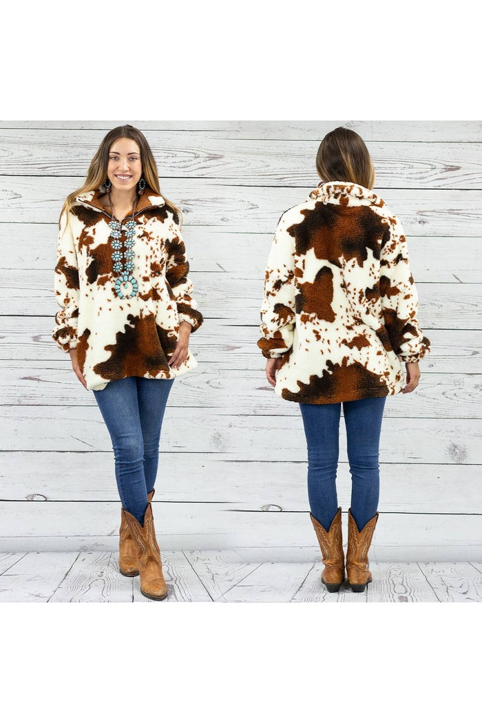 Cow Print Coat