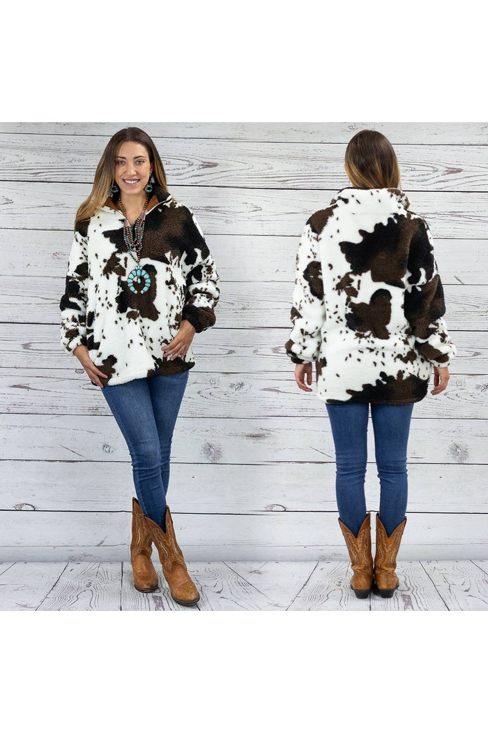 Cow Print Coat