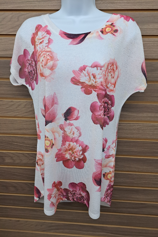 Light floral short sleeve