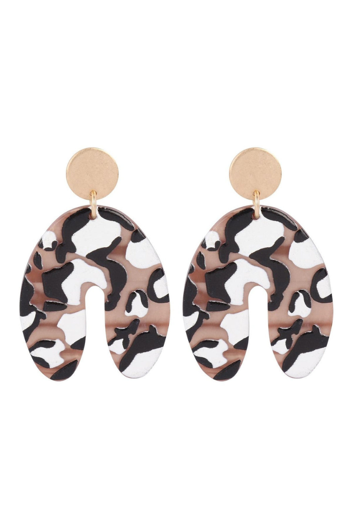 Leopard-Print-Acrylic-Drop-Earrings