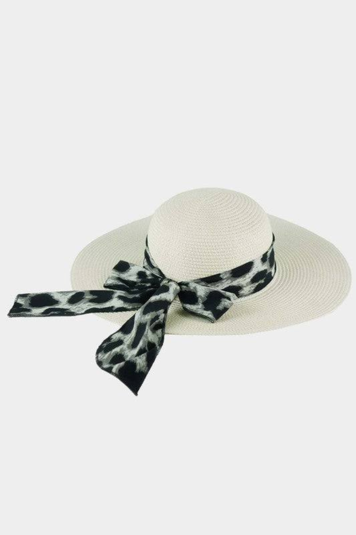 Leopard Print Summer Floppy Hat