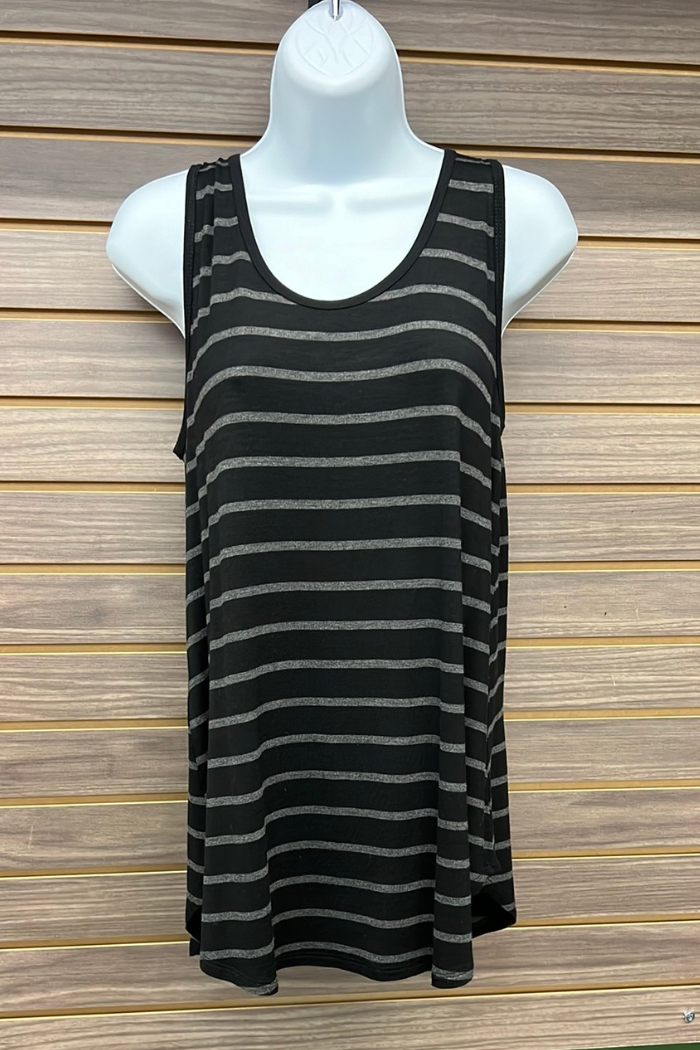 Stripe Sleeveless Top