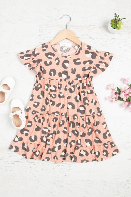 Leopard Print Pink Dress