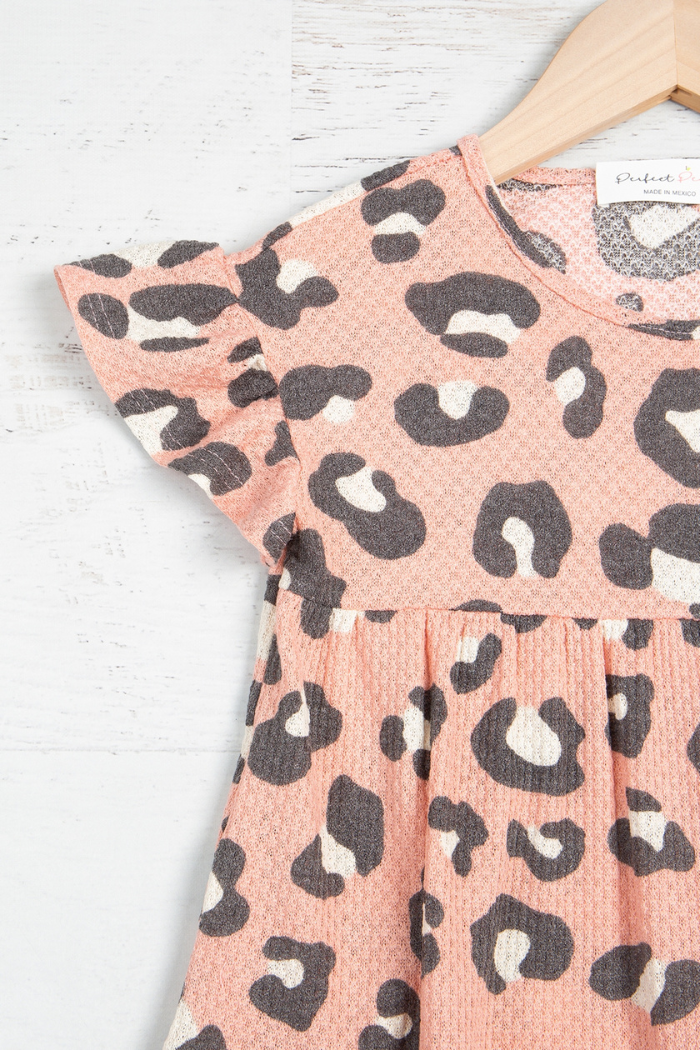 Leopard Print Pink Dress