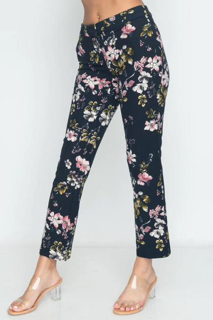 Floral Cropped pants