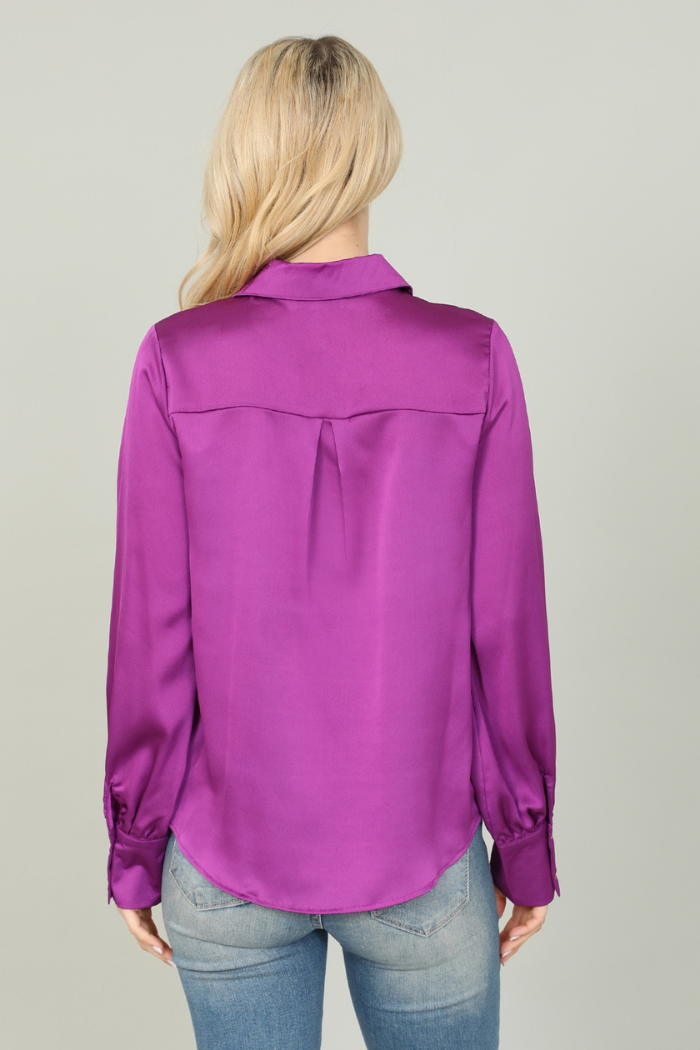 Silk Long Sleeve Top