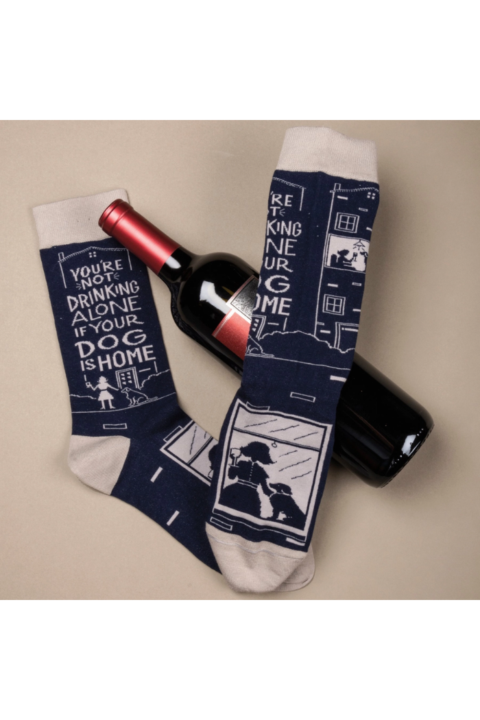 Not Drinking Alone If Your Dog Is Home Socks
