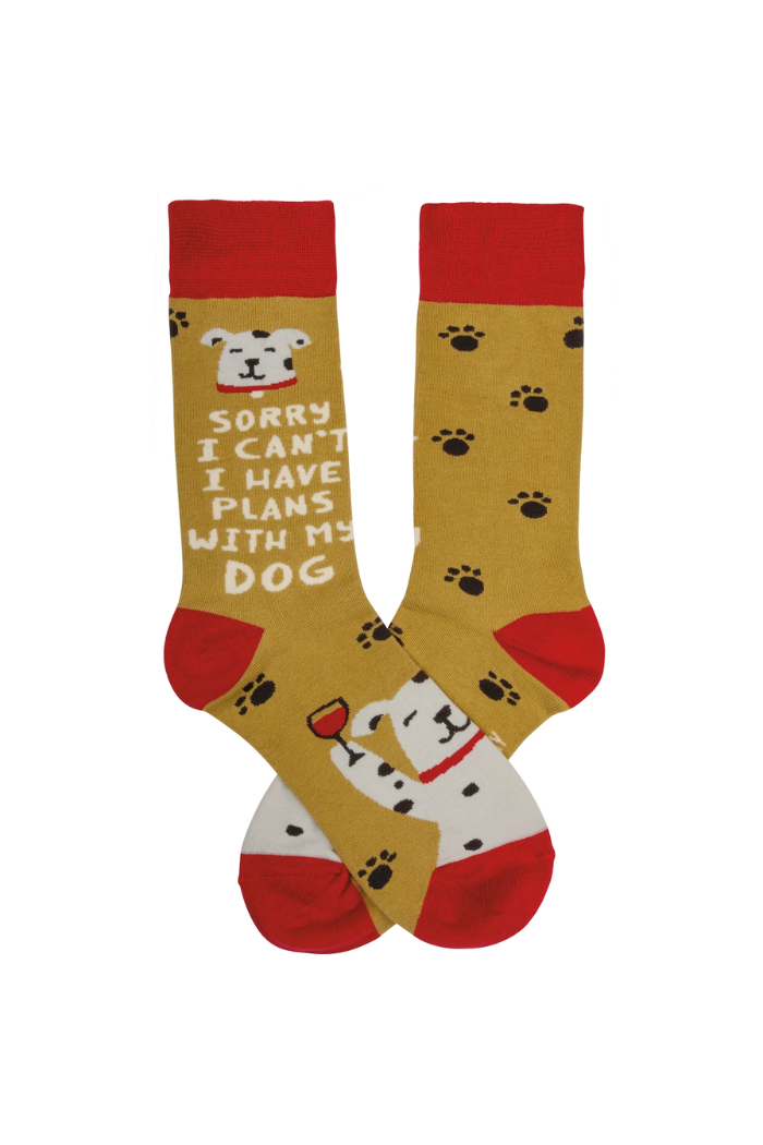Sorry I Can't I Have Plans with My Dog Socks