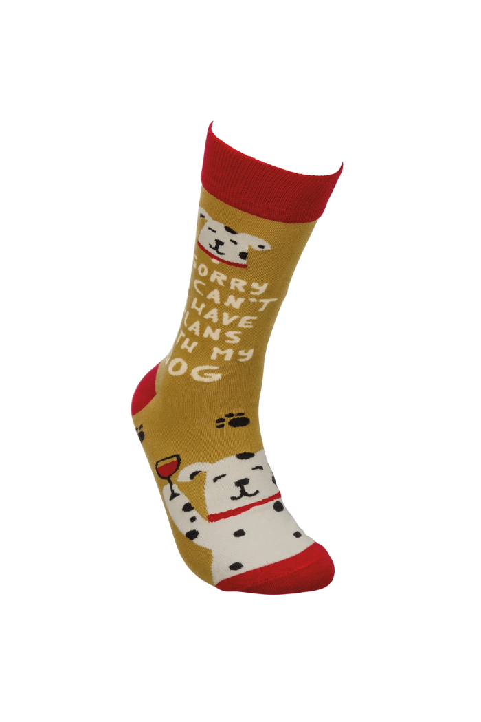 Sorry I Can't I Have Plans with My Dog Socks