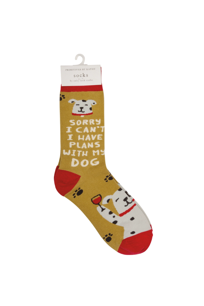 Sorry I Can't I Have Plans with My Dog Socks