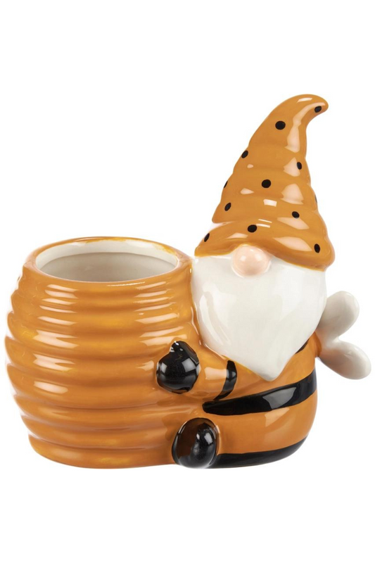 Gnome with Honey Pot Planter