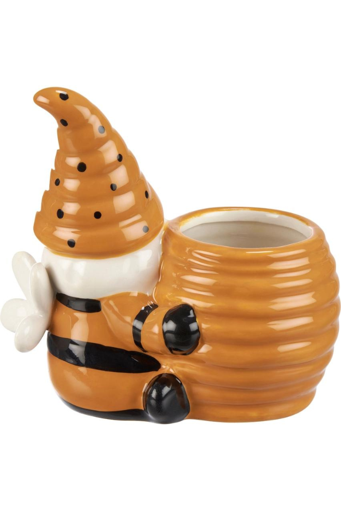 Gnome with Honey Pot Planter
