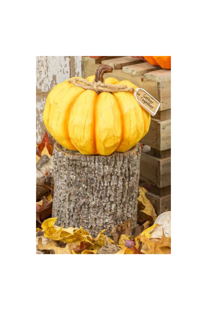 Burlap Tag Pumpkin