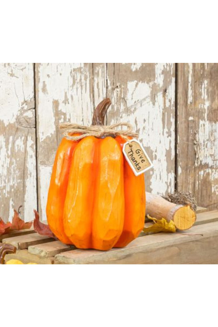 Burlap Tag Pumpkin