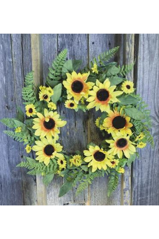 Yellow Sunflower Wreath