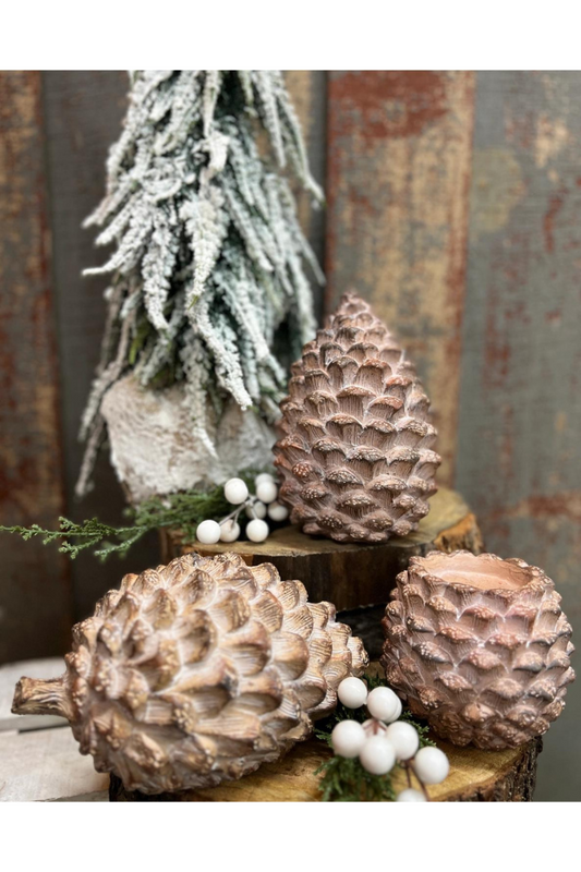 Laying Pine Cone Resin