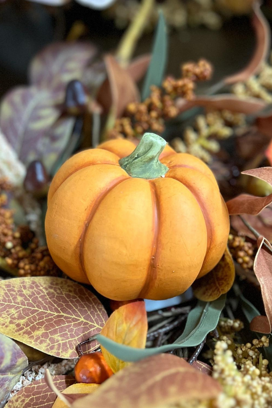 Little Orange Resin Pumpkin