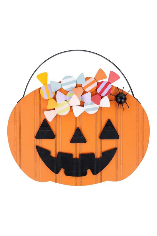 Candy Pumpkin Pail Topper