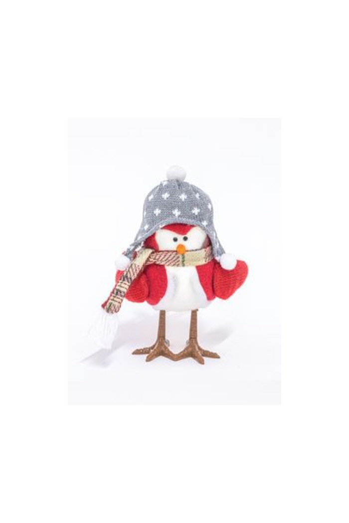 Winter Plush Bird Stander