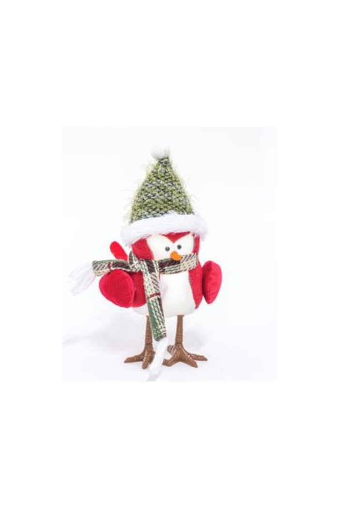 Winter Plush Bird Stander