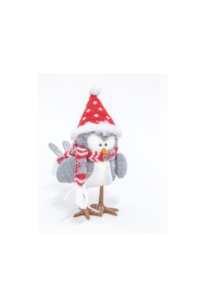 Winter Plush Bird Stander