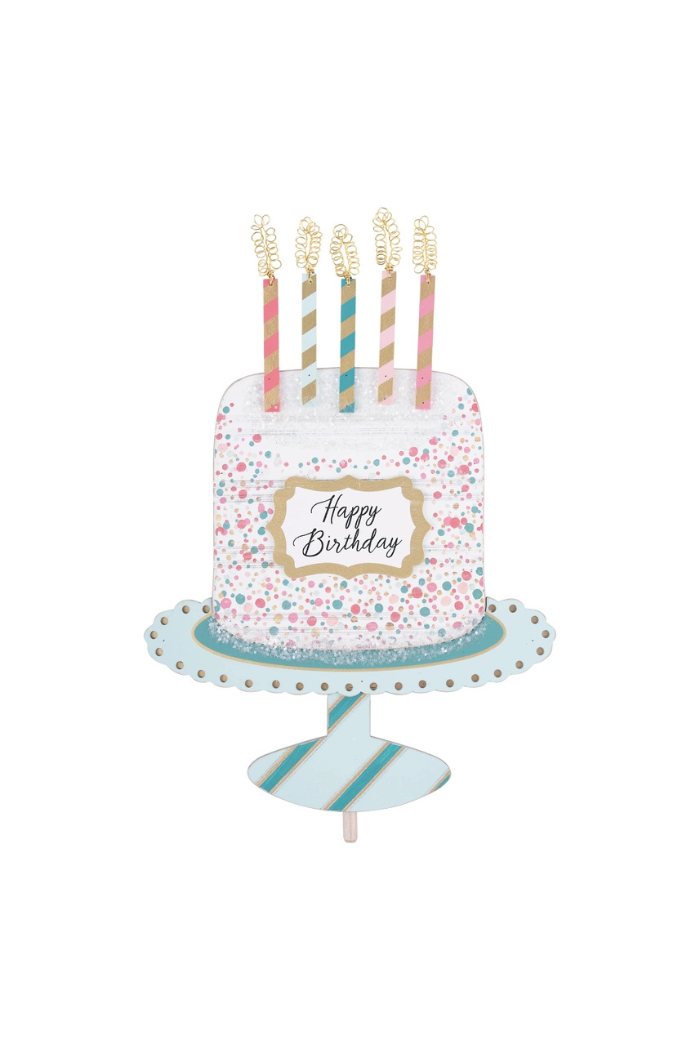 Fancy Happy Birthday Cake Topper