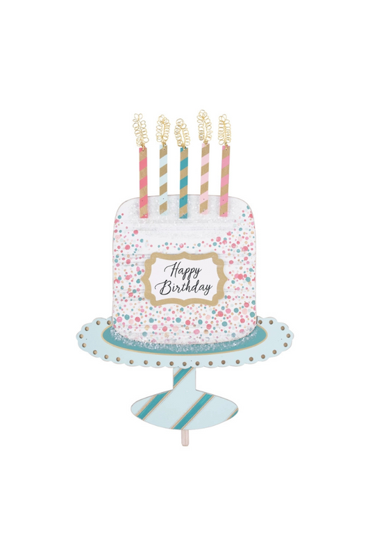 Fancy Happy Birthday Cake Topper