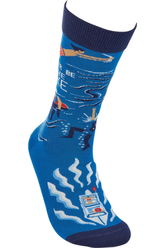 I'd Rather Be At the Lake Socks