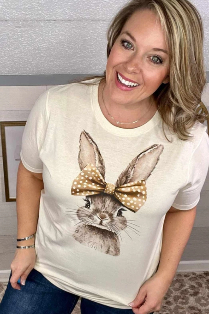 Bunny Spring Easter Graphic Tee