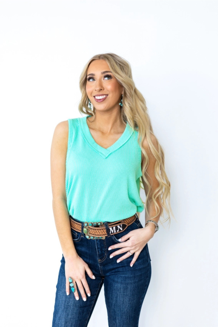Casual V Neck Tank Top