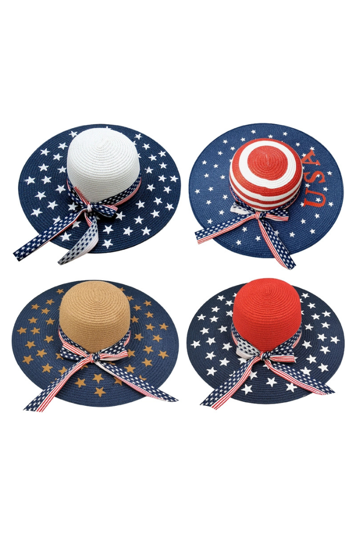 USA Print Ladies Summer Hats