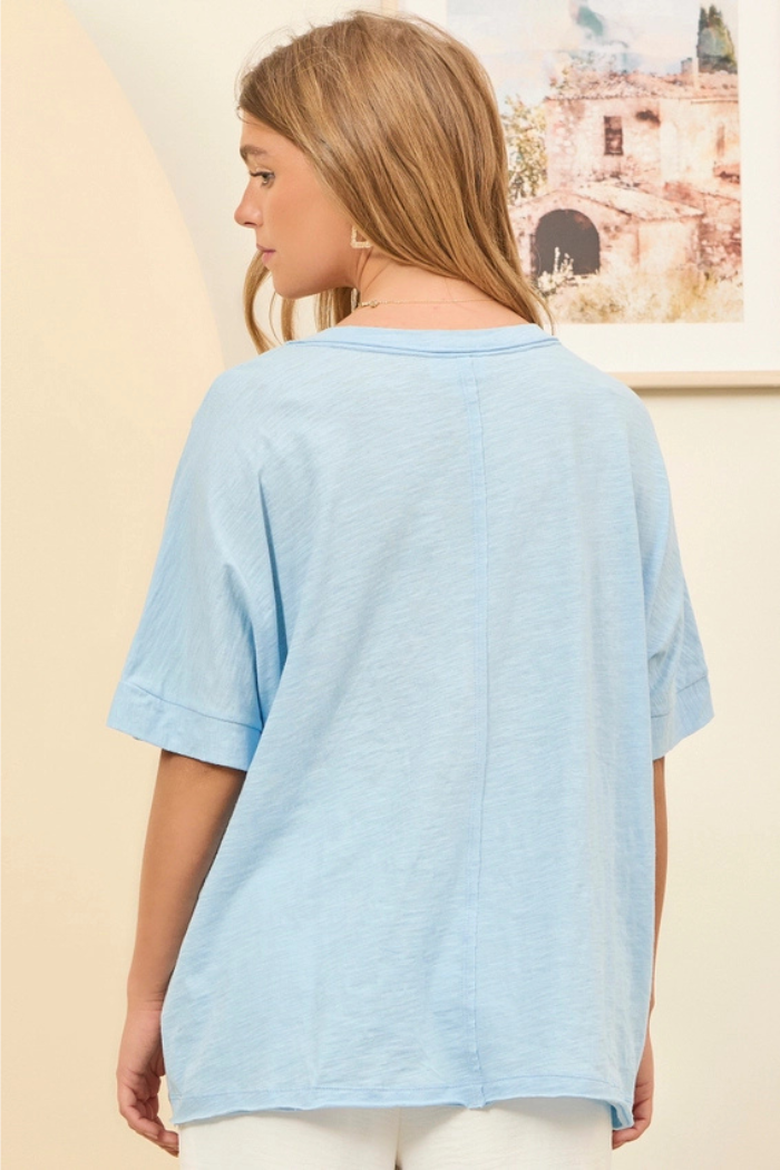 Front Pocket Breathable Cotton Top