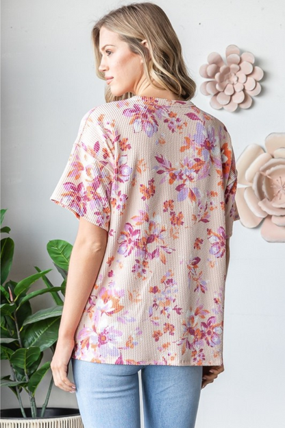 Floral Urban Ribb Top