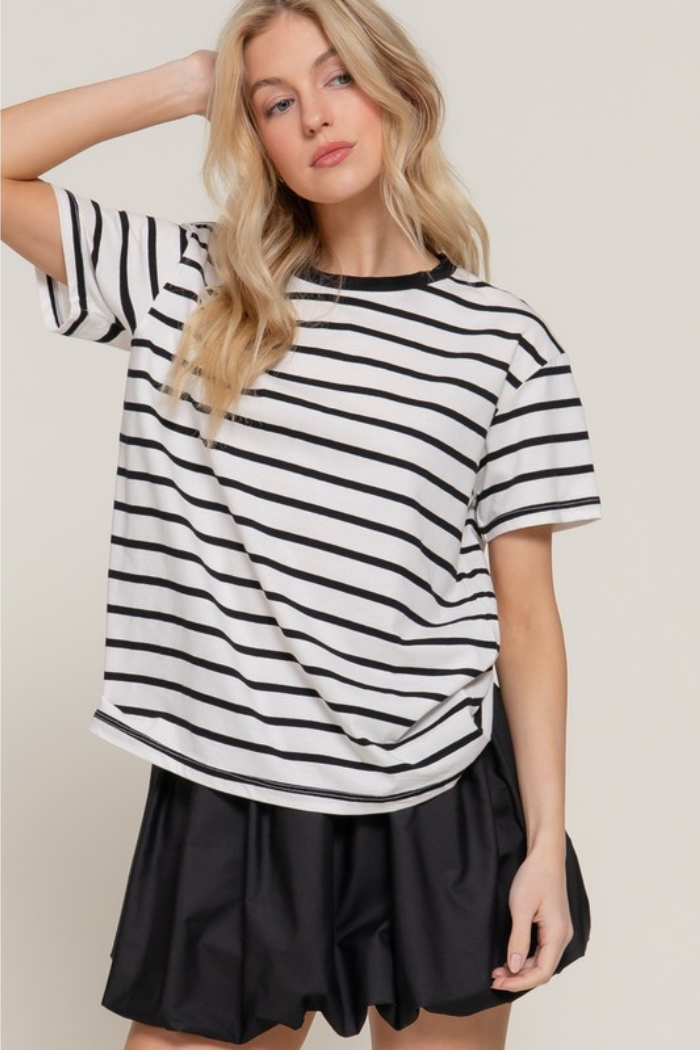 Stripe Oversize T-Shirt