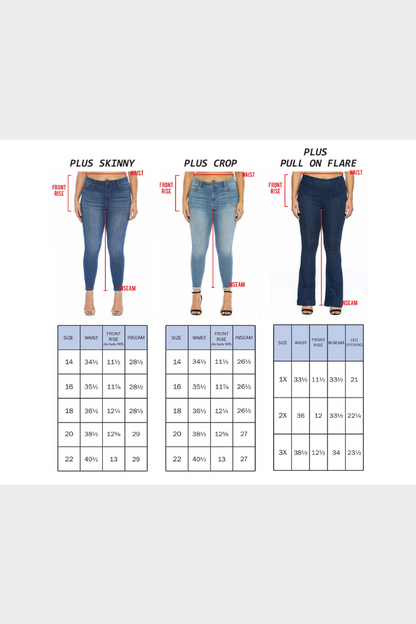 Dark Mid Rise Pull-On Crop Skinny