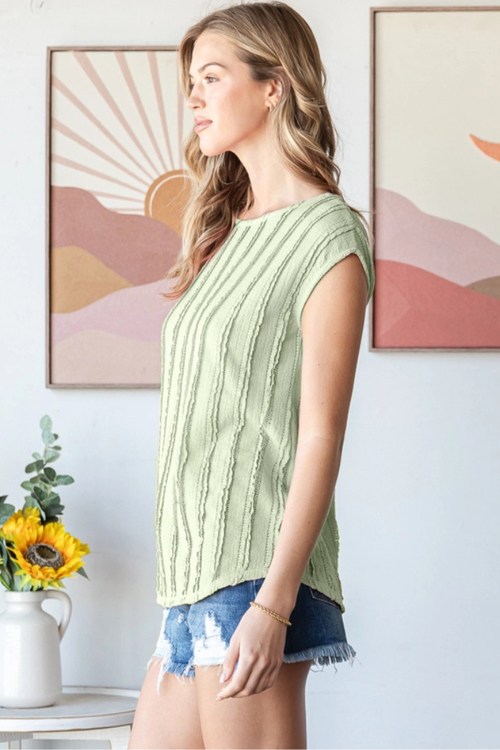 Textured Stripe Blouse