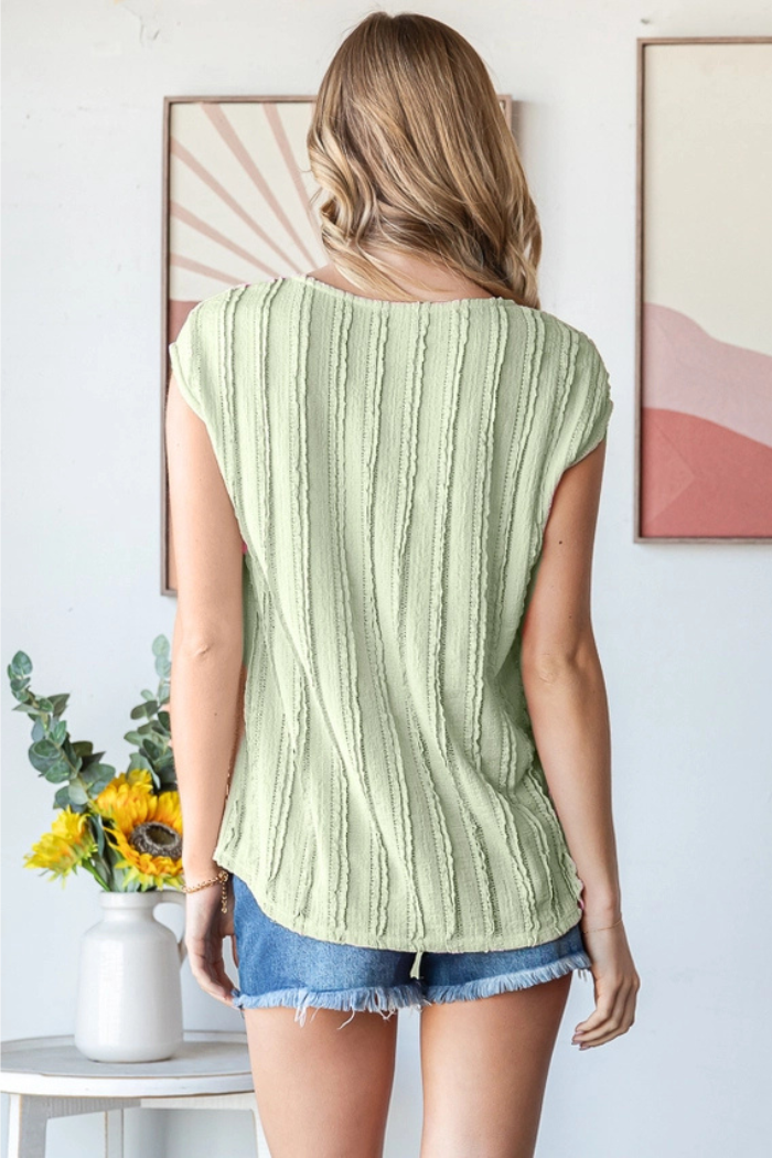 Textured Stripe Blouse