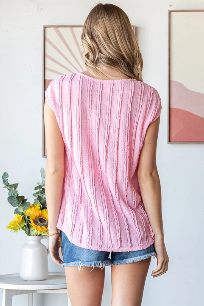 Textured Stripe Blouse