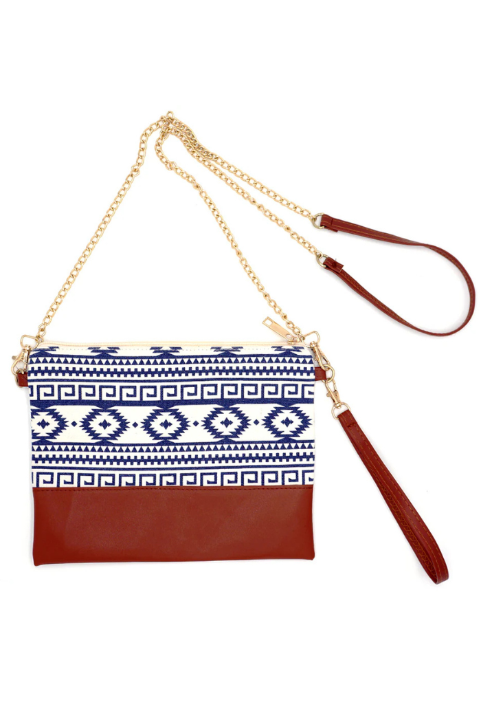 Aztec Wristlet Crossbody Purse