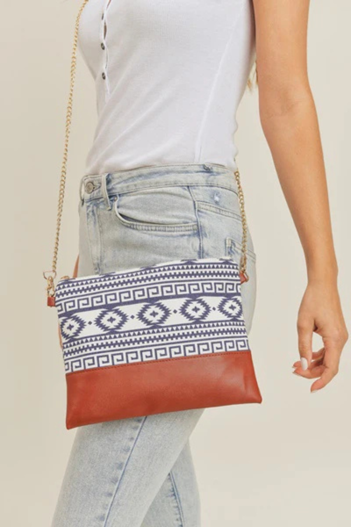 Aztec Wristlet Crossbody Purse